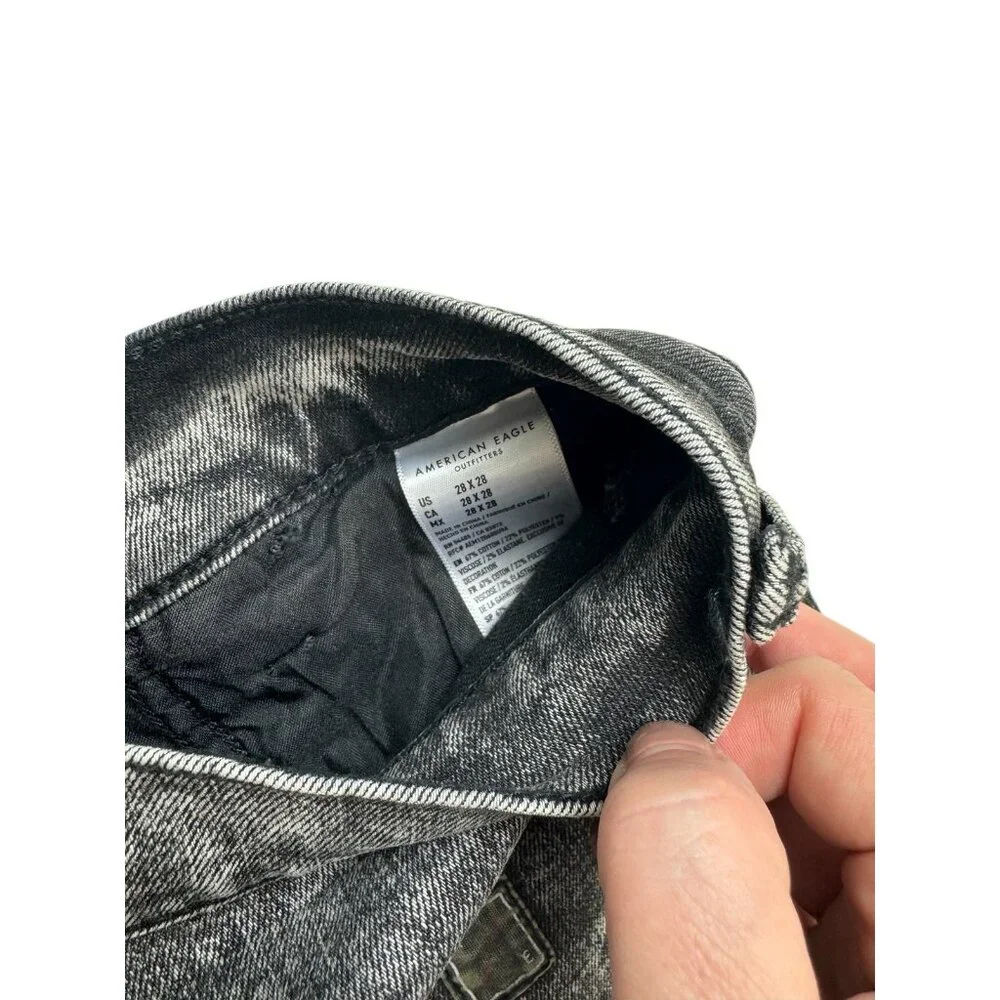 American Eagle Men’s Next Level Flex Slim Black Washed‎ Jeans 28x28